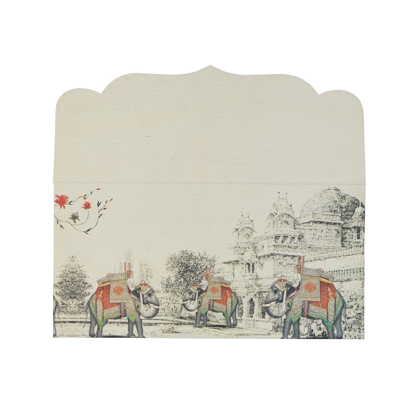 Beige Elephant Matt Envelop For Rakhi Special | Grownex Packaging | Envelope