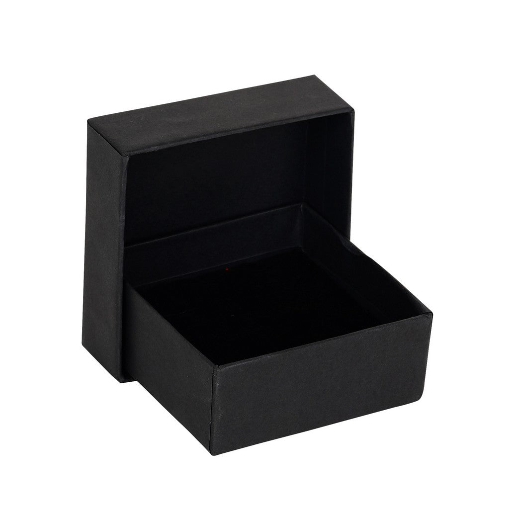 Lid Pattern Earrings Box - Black | Grownex Packaging | Jewellery Box