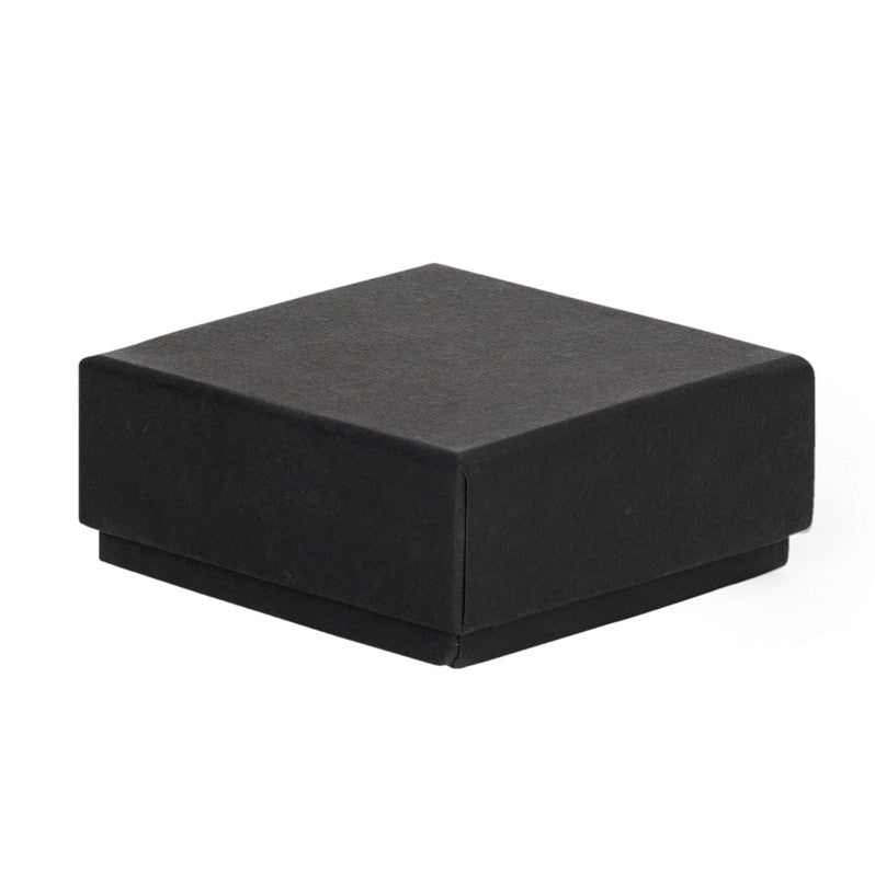 Lid Pattern Earrings Box - Black | Grownex Packaging | Jewellery Box