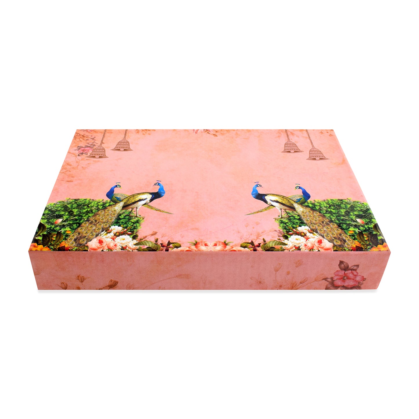 500 gm Pink Peacock 4 Line Premium Sweet Box | Grownex Packaging | Sweet Box