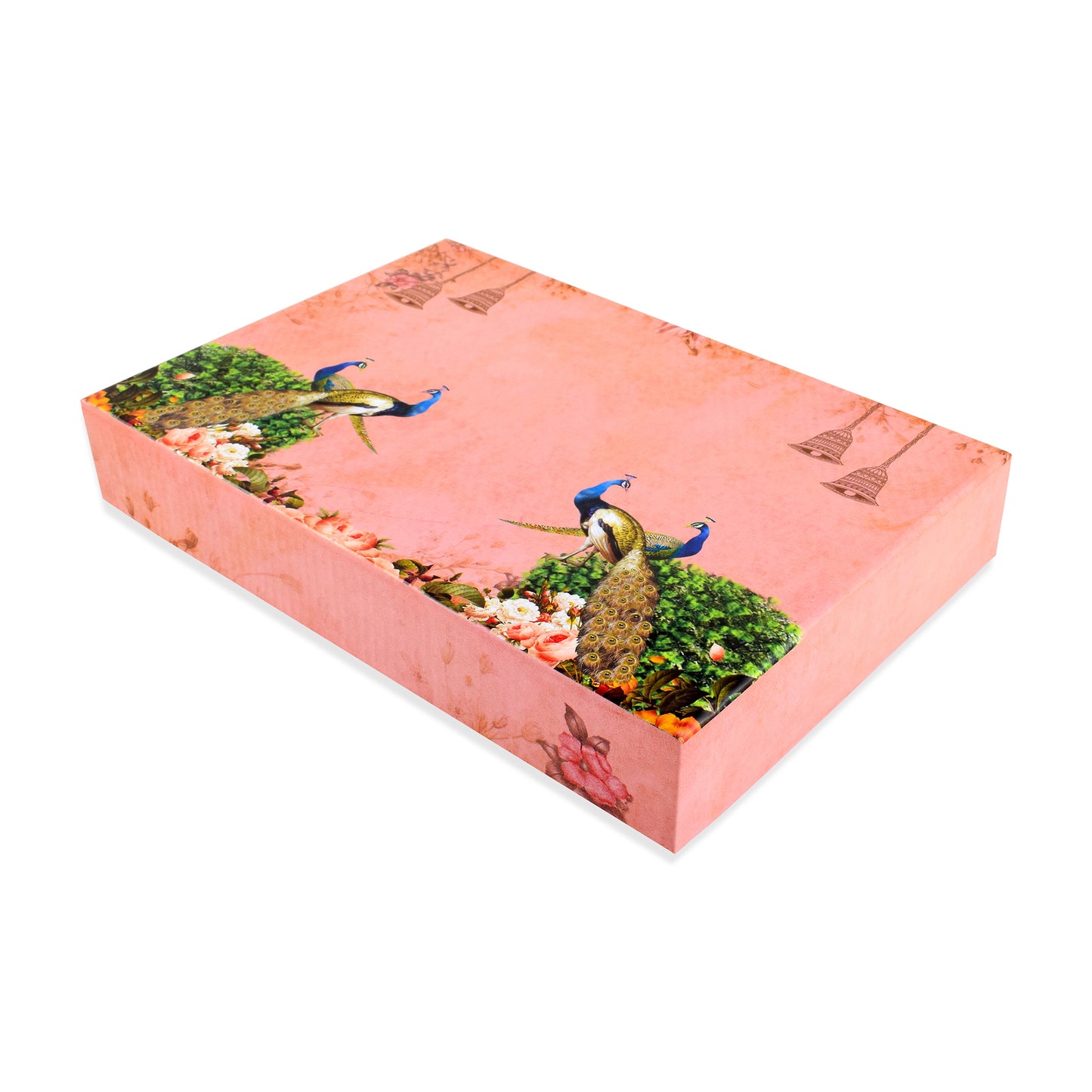 500 gm Pink Peacock 4 Line Premium Sweet Box | Grownex Packaging | Sweet Box
