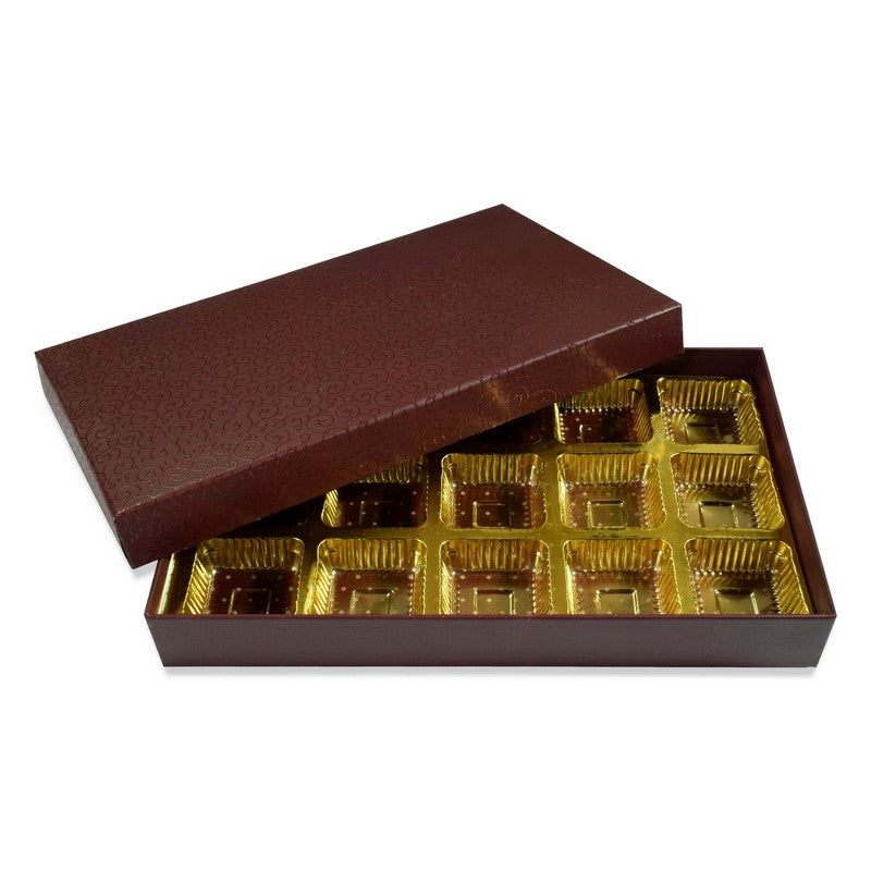 15 Pcs Cavity Chocolate Box - Brown | Grownex Packaging | Chocolate Box