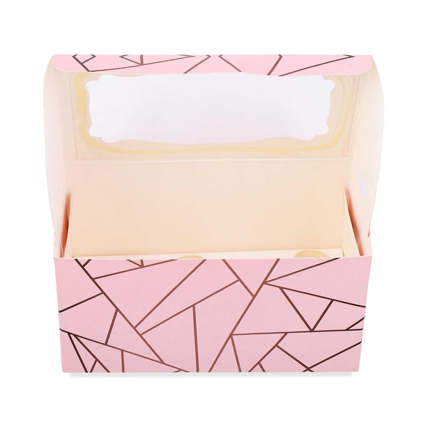 2 Pcs Cupcake Folding Box Pink | Grownex Packaging | Bakery Box