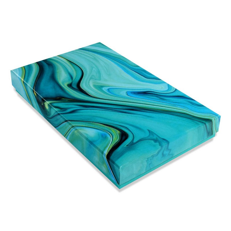 15 Pcs Cavity Chocolate Box - Marble Blue | Grownex Packaging | Chocolate Box