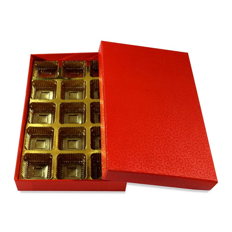 15 Pcs Cavity Chocolate Box - Red | Grownex Packaging | Chocolate Box