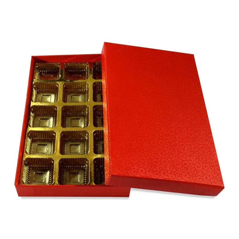 15 Pcs Cavity Chocolate Box - Red | Grownex Packaging | Chocolate Box