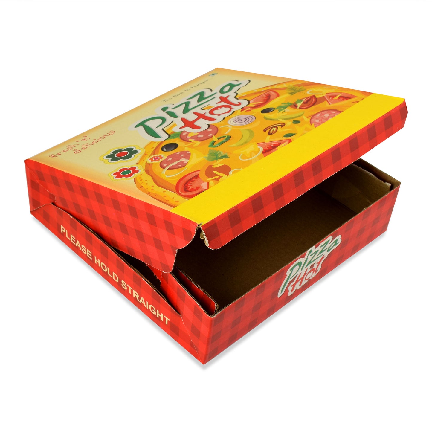 7.5x7.5x2 Inch Printed Corrugated Pizza Box | Grownex Packaging | Bakery Box