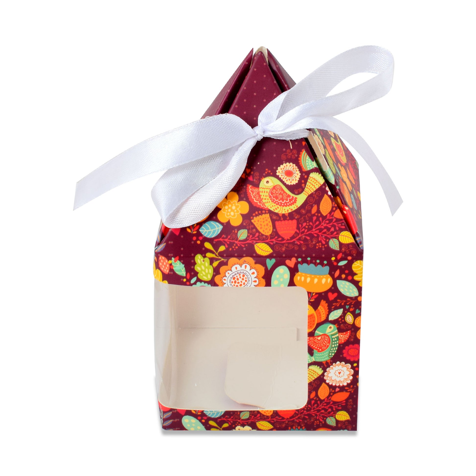 Pyramid Shape Folding Box Purple | Grownex Packaging | hamper box