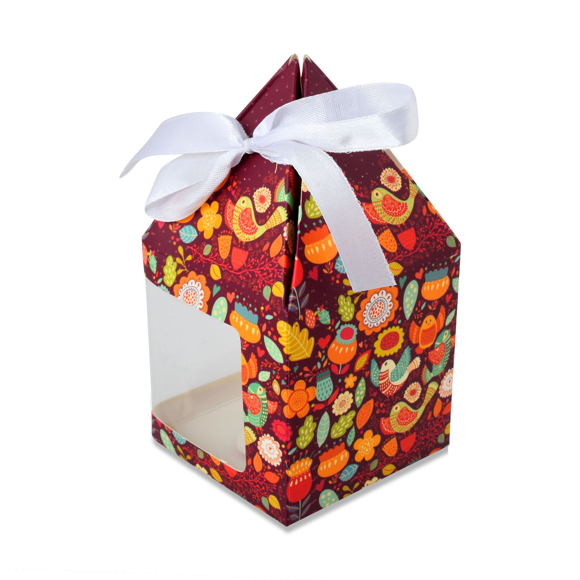 Pyramid Shape Folding Box Purple | Grownex Packaging | hamper box