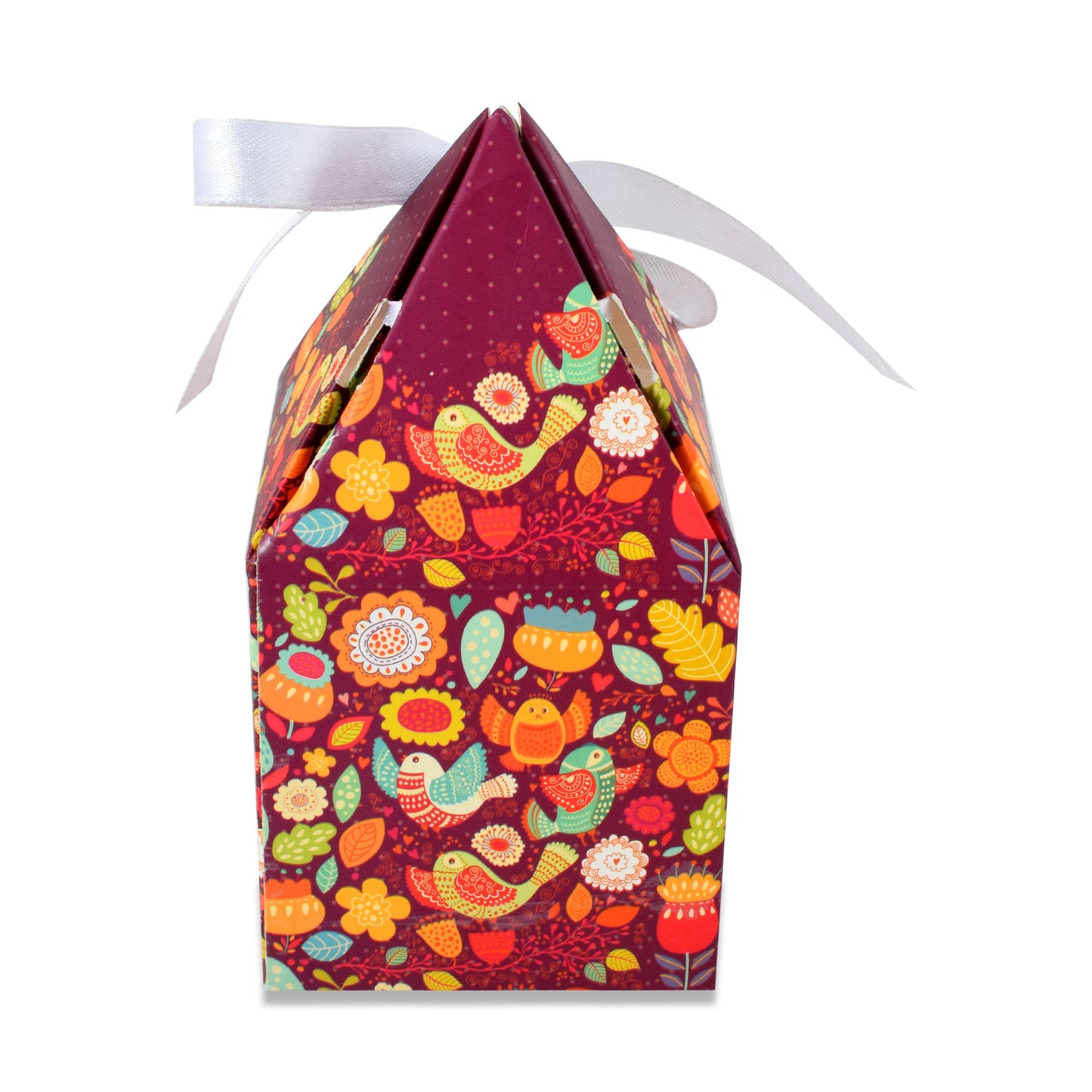 Pyramid Shape Folding Box Purple | Grownex Packaging | hamper box