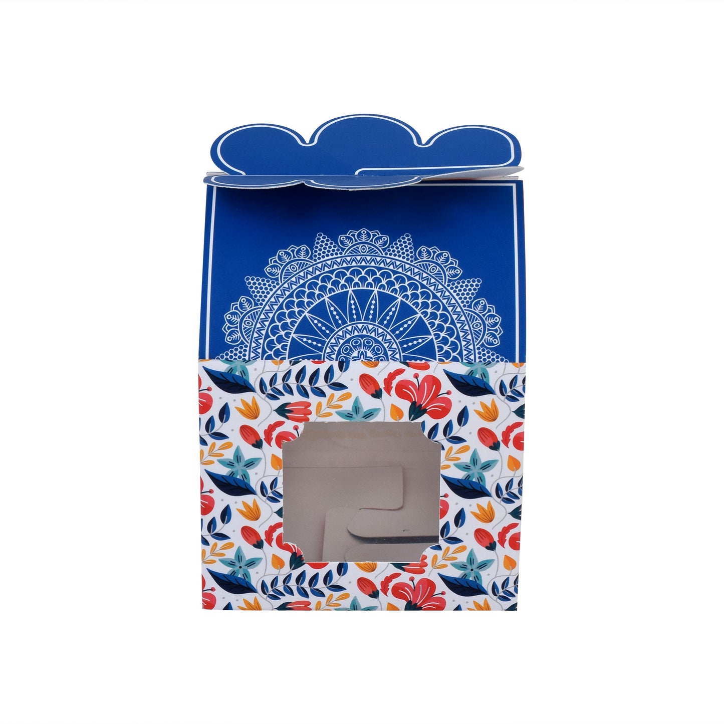 Hut Shape Folding Box Pink Blue | Grownex Packaging | hamper box