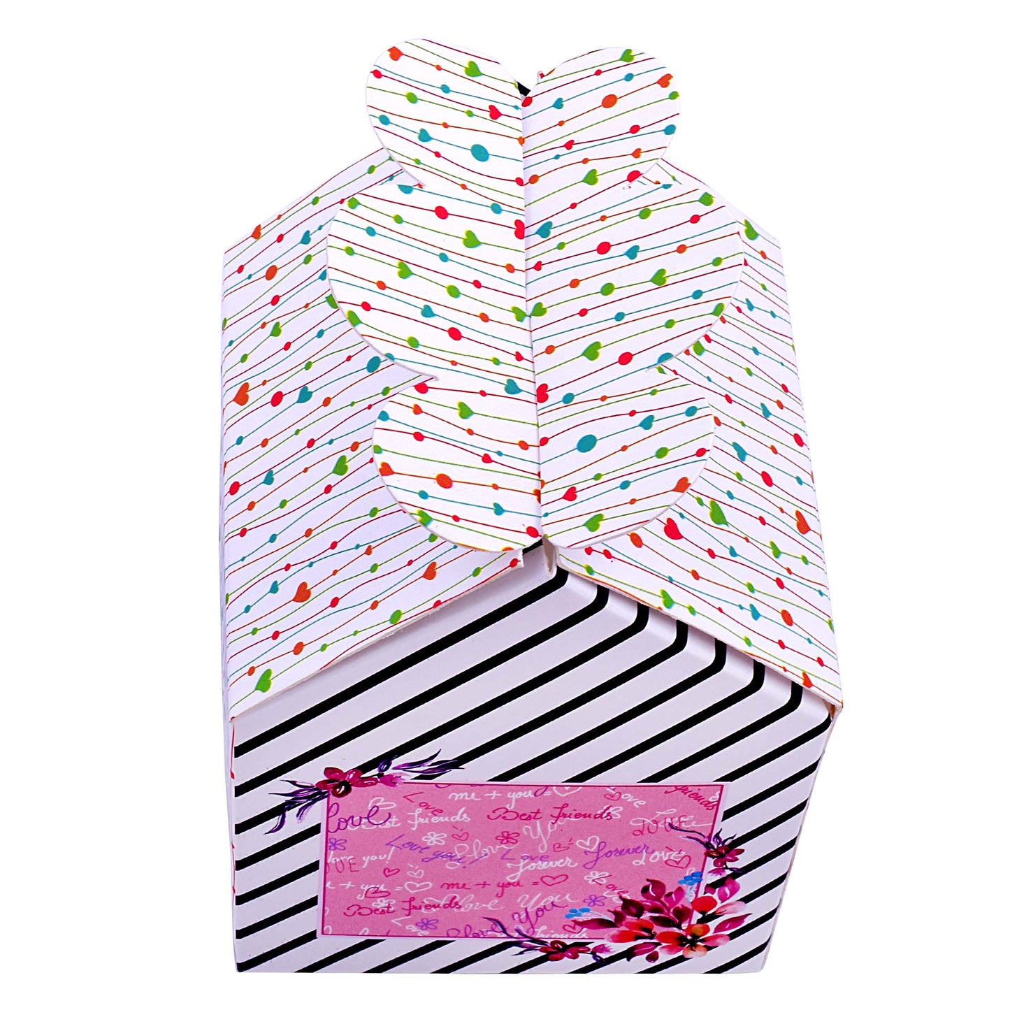 Hut Shape Folding Box White | Grownex Packaging | hamper box