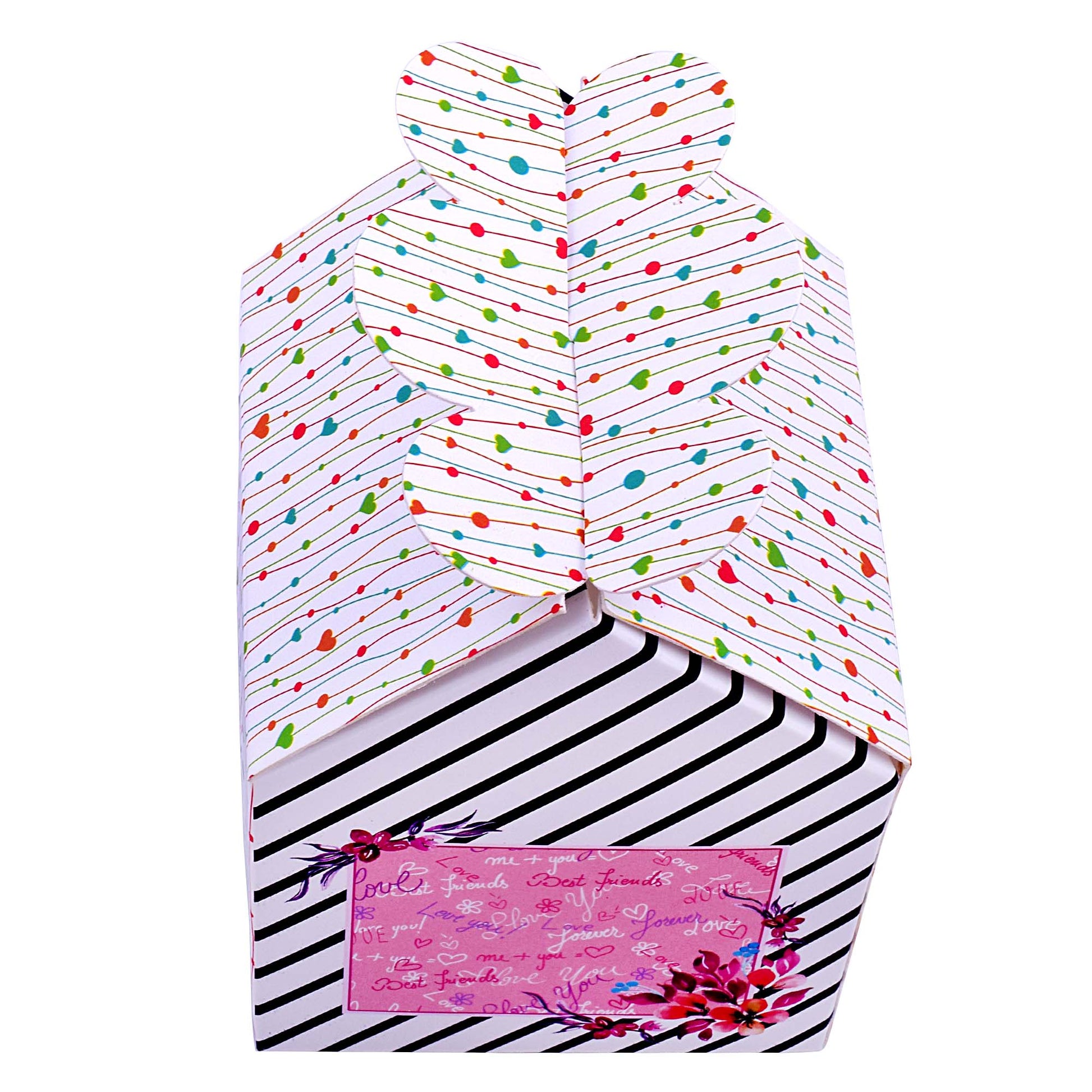 Hut Shape Folding Box White | Grownex Packaging | hamper box