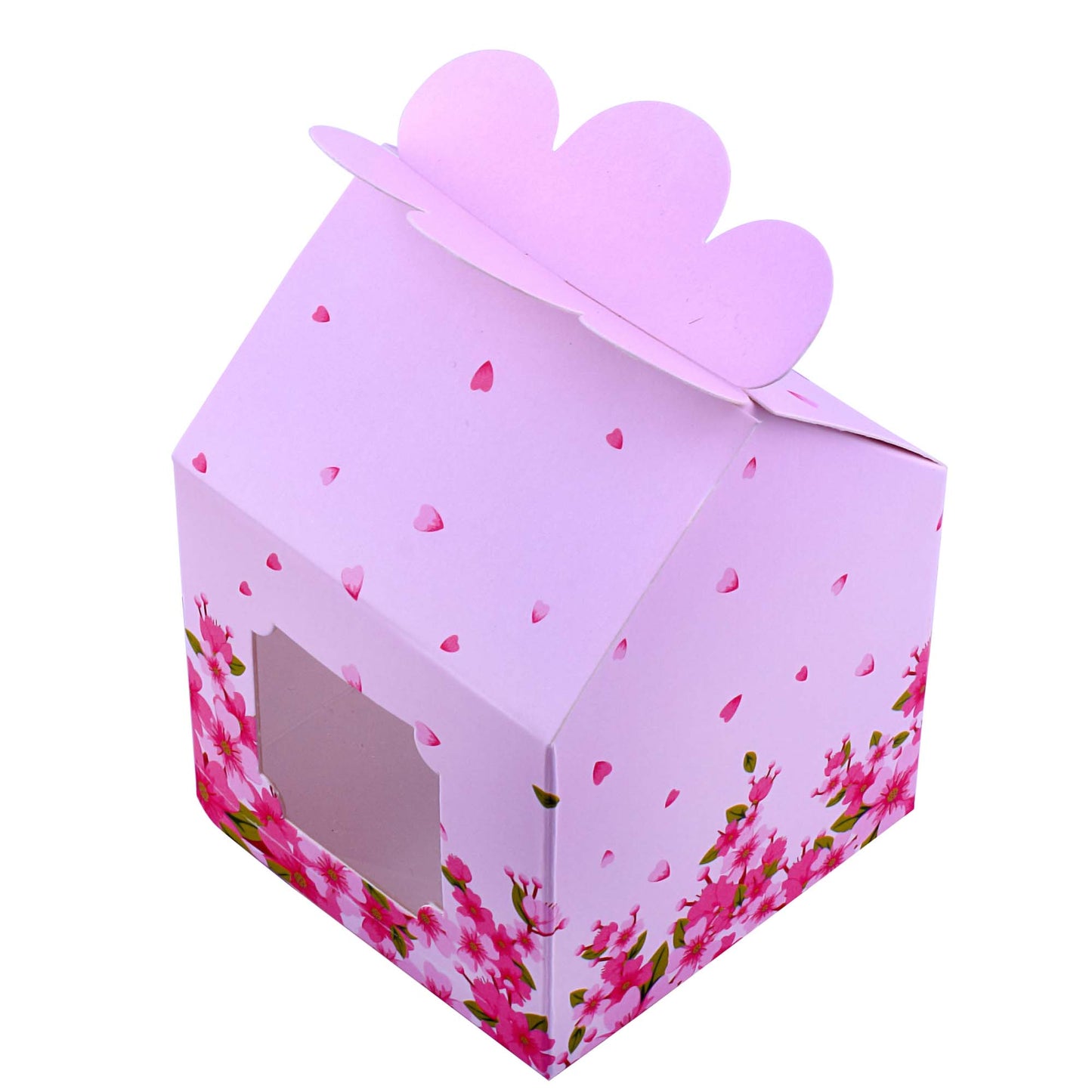 Hut Shape Folding Box Baby Pink | Grownex Packaging | hamper box