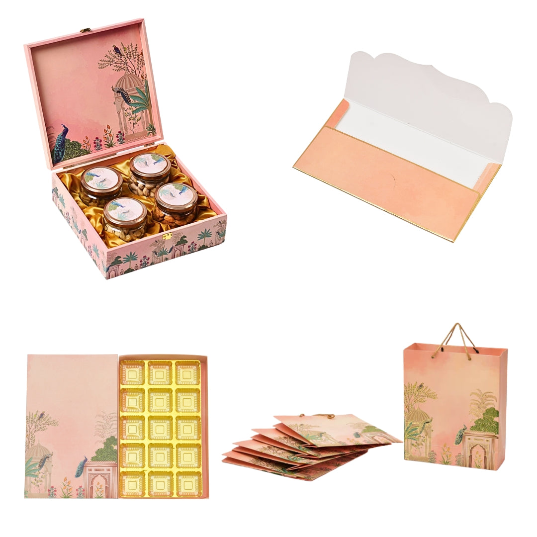 Raksha Bandhan Gift Packaging Combo (Pack of 4 items) | Grownex Packaging | hamper box