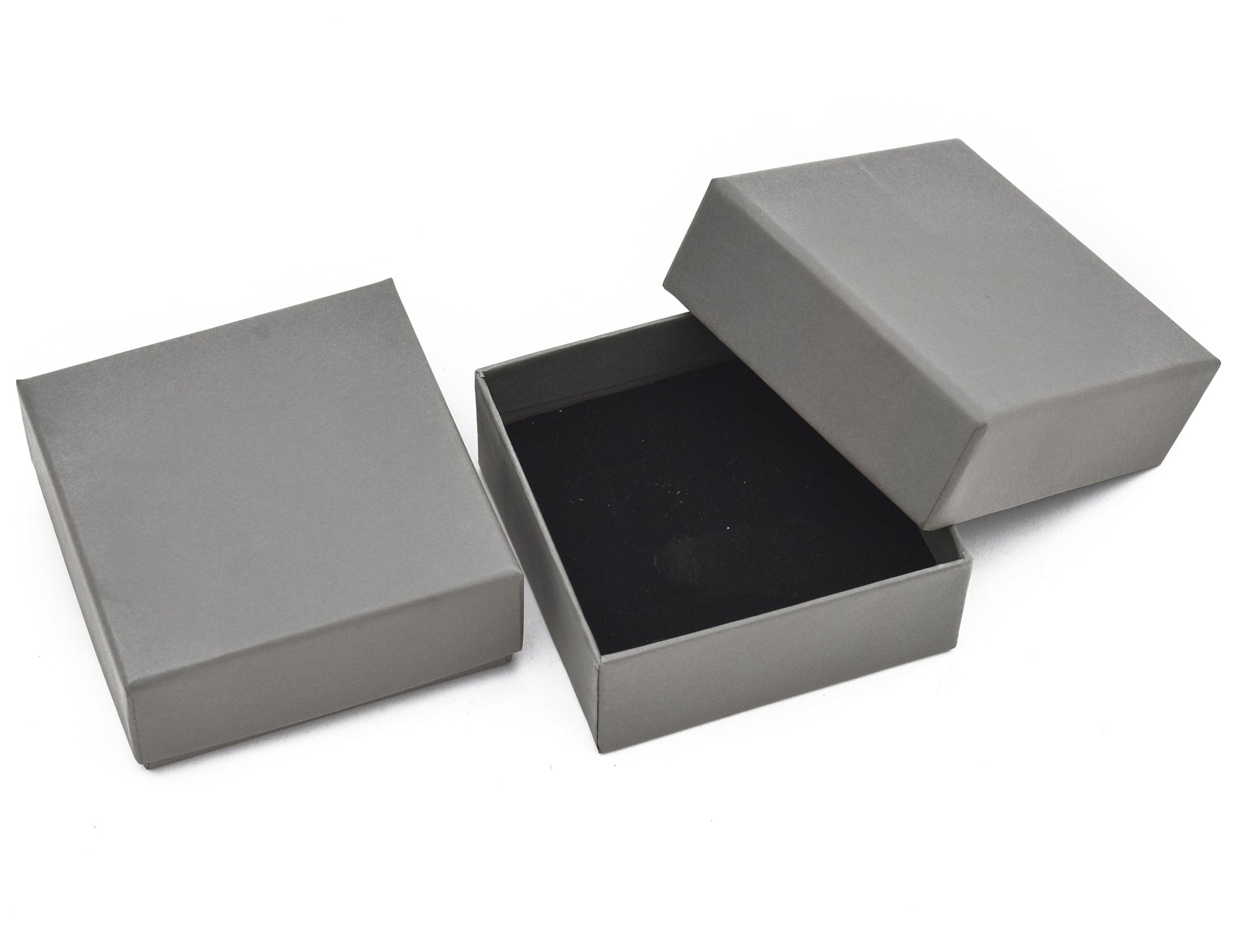 Lid Pattern Earrings Box - Grey | Grownex Packaging | Jewellery Box