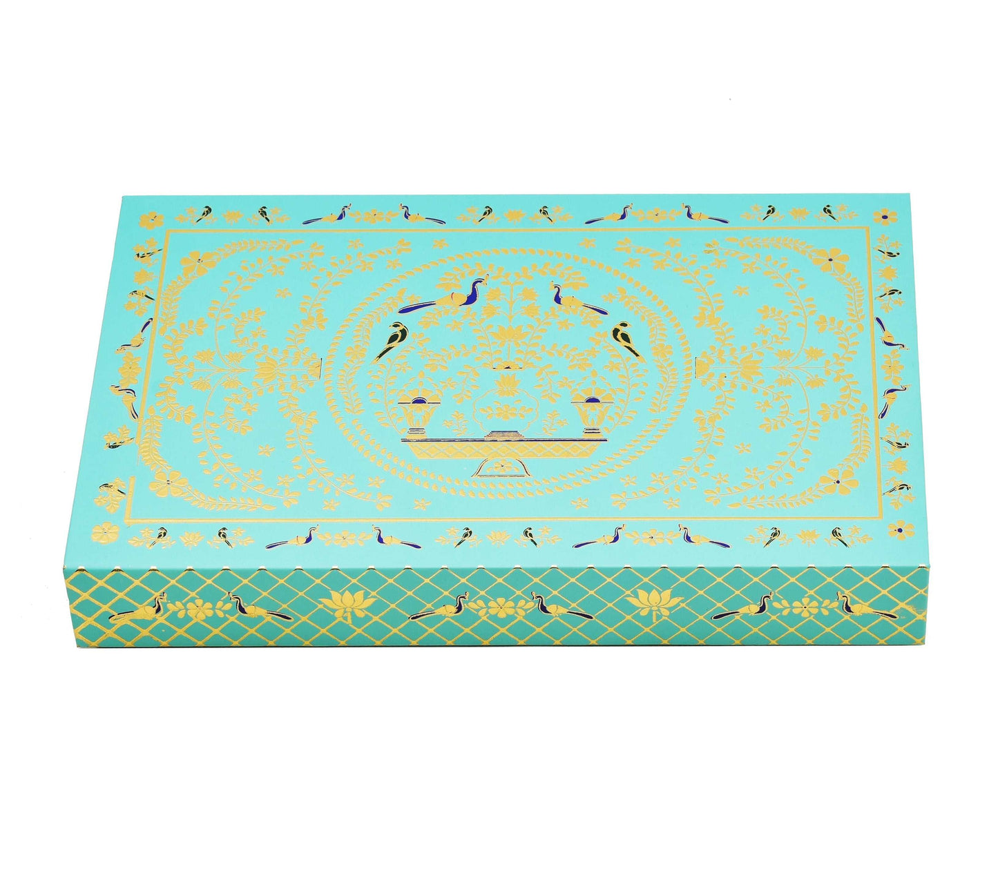 Sky Blue Foil Magnetic File Premium Box | Grownex Packaging | Sweet Box