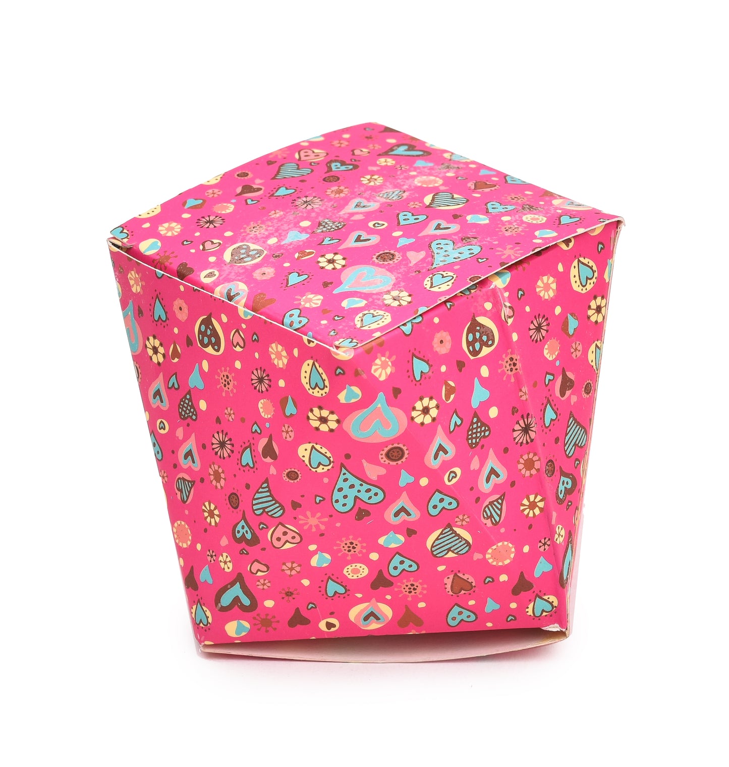Polygon Shape Folding Box Pink | Grownex Packaging | hamper box