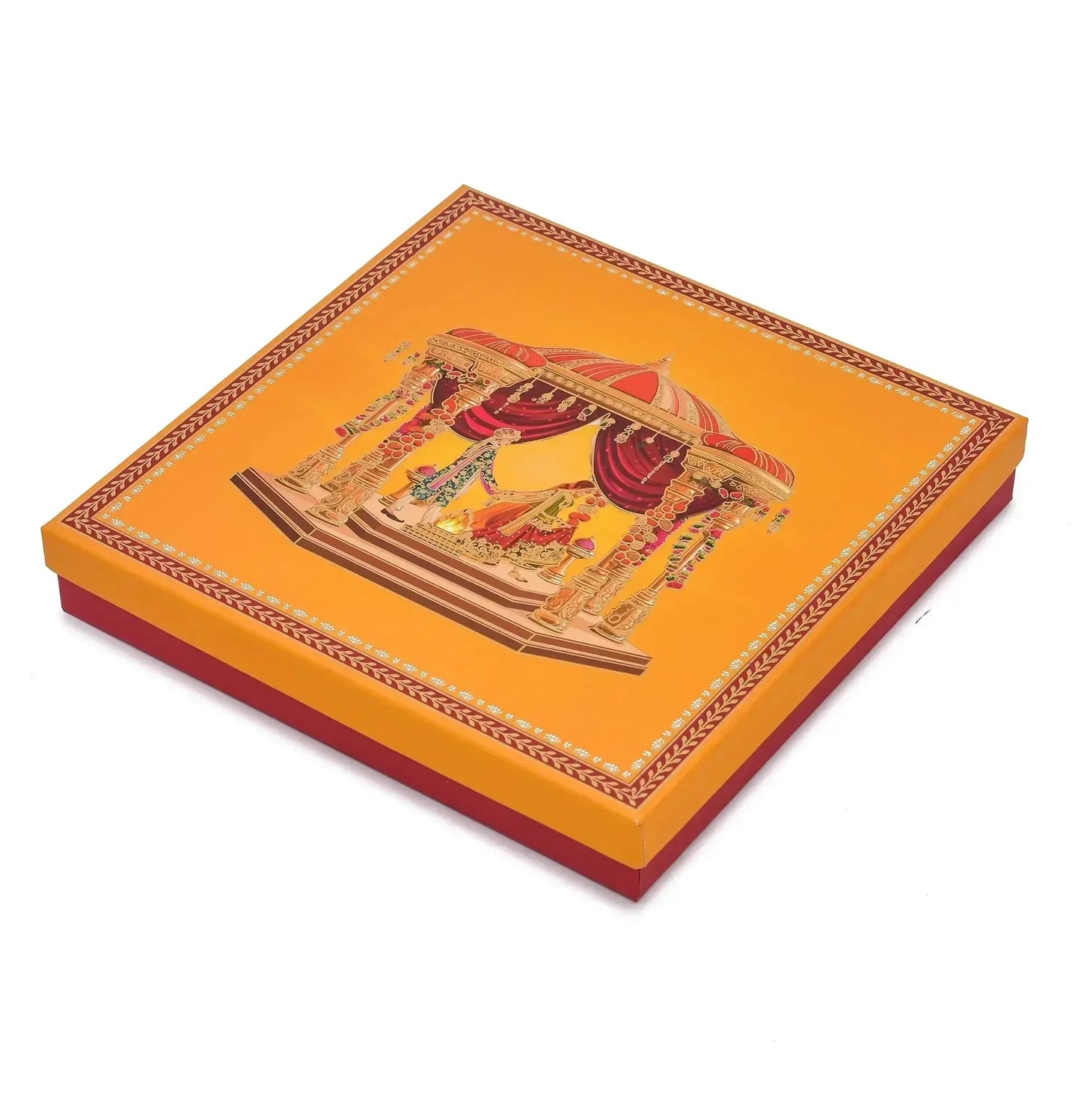 Wedding Theme 5 Partitions Lawana Box Lid Pattern | Grownex Packaging | Sweet Box