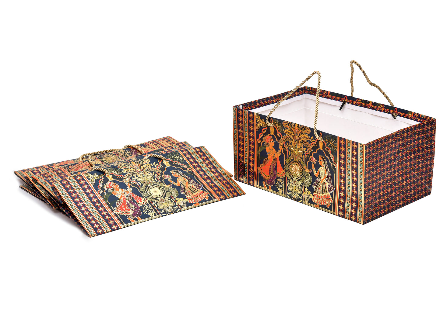 Radha Rani Foil Print Premium Paper Bag | Grownex Packaging | paper bags
