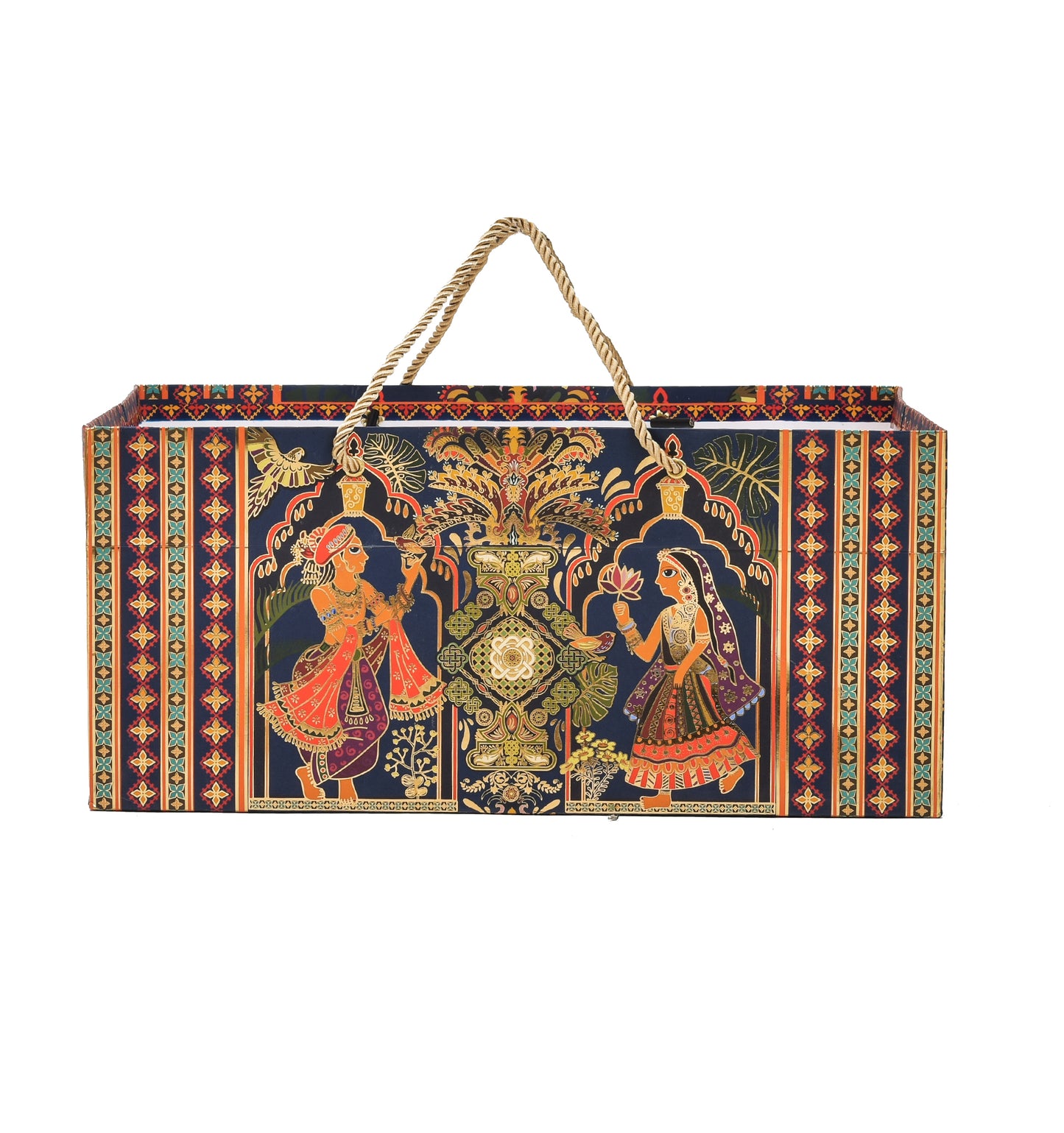 Radha Rani Foil Print Premium Paper Bag | Grownex Packaging | paper bags