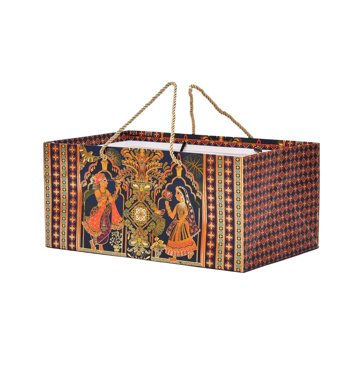 Radha Rani Foil Print Premium Paper Bag | Grownex Packaging | paper bags
