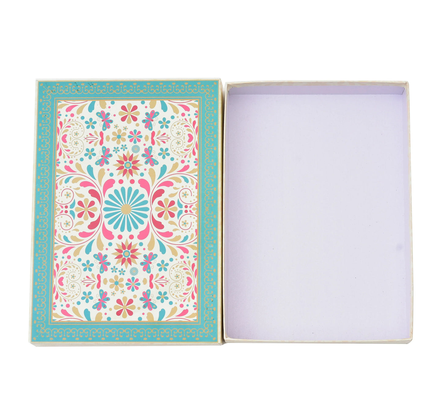 Decorative Floral Laddoo Gift Box - Size & Packaging Detail