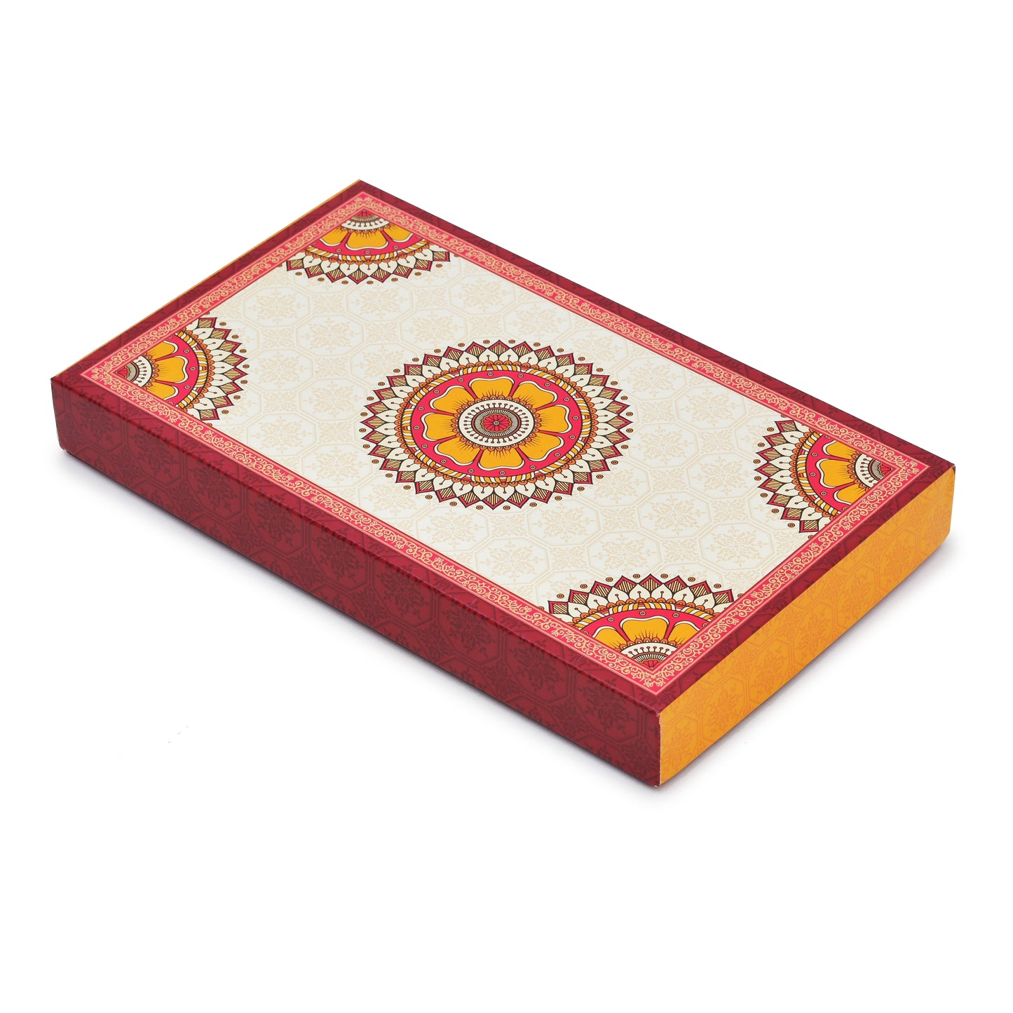 1 Kg Red Circle Design Premium Sweet Packing Box Grownex Packaging Sweet Box