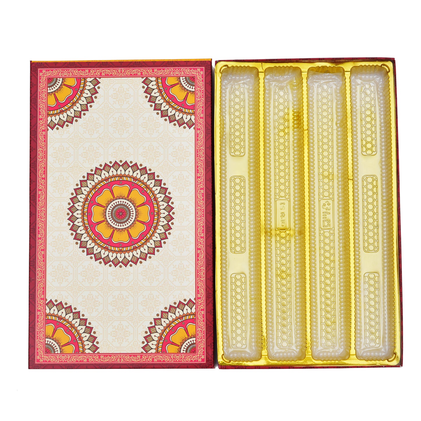 1 Kg Red Circle Design Premium Sweet Packing Box Grownex Packaging Sweet Box
