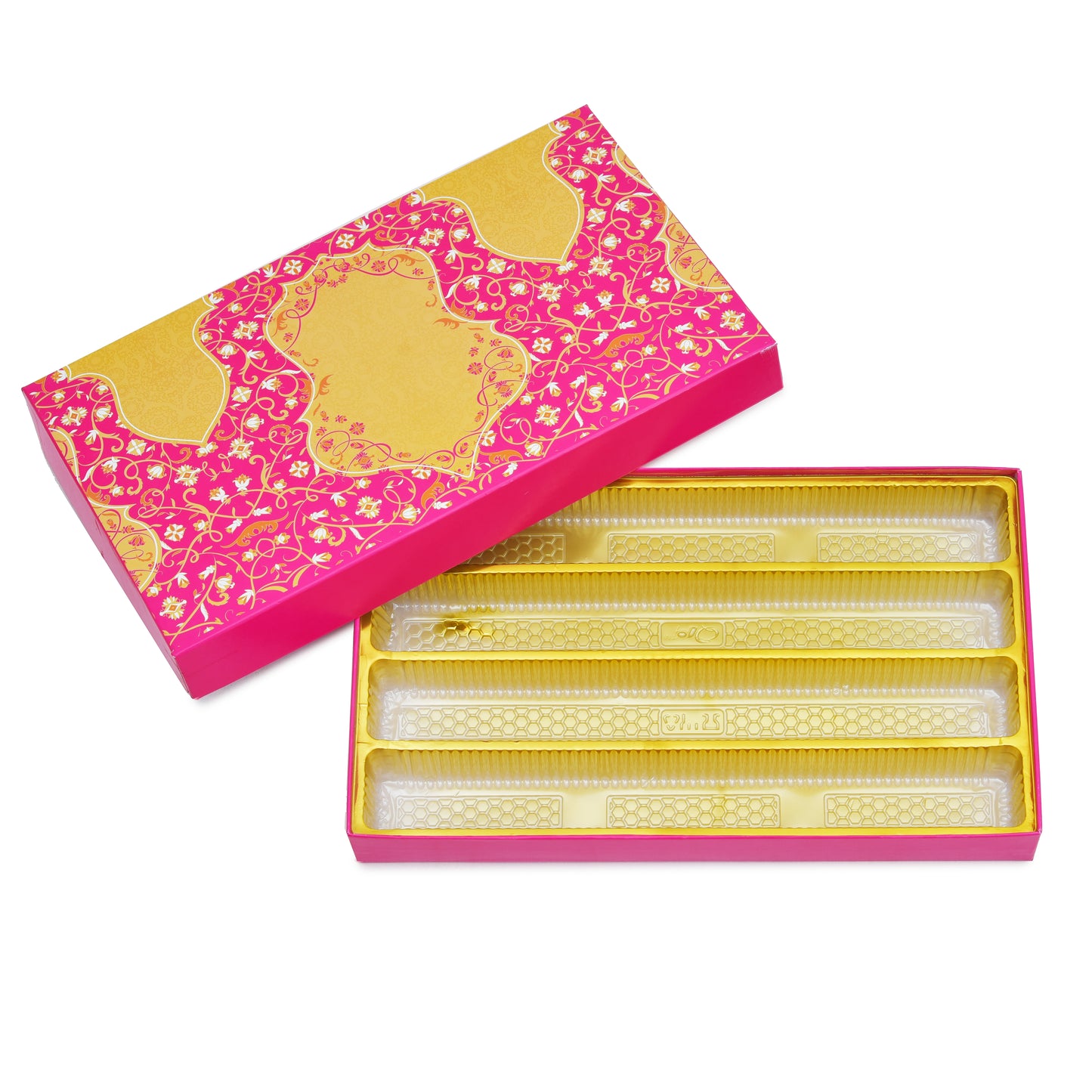 1 Kg Pink Golden Premium Sweet Packing Box Grownex Packaging Sweet Box