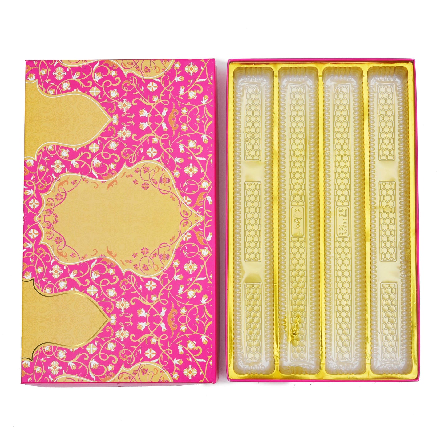 Pink Golden 1Kg Sweet Box - Festive Gifting Display