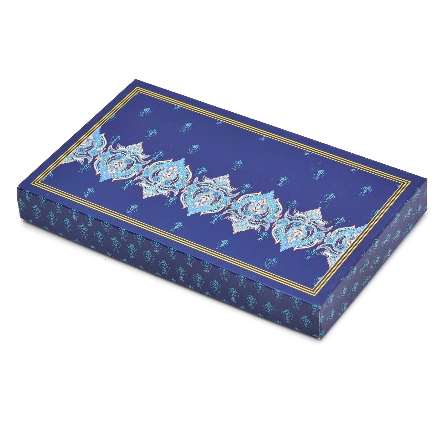 1 Kg Royal Blue Designer Premium Sweet Packing Box | Grownex Packaging | Sweet Box