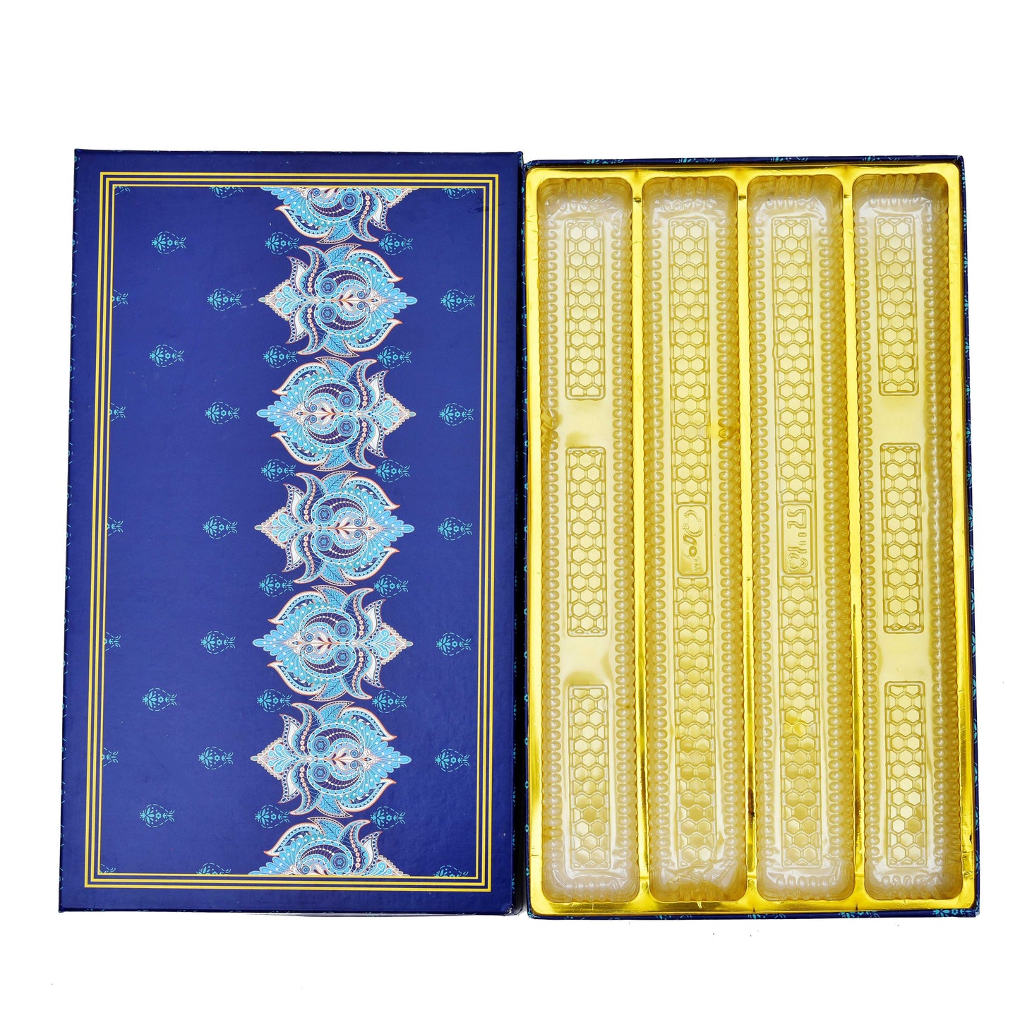 1 Kg Royal Blue Designer Premium Sweet Packing Box | Grownex Packaging | Sweet Box