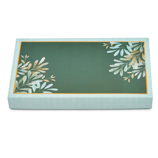 1 Kg Green Leaf 4 Line Premium Sweet Gift Packaging Box | Grownex Packaging | Sweet Box