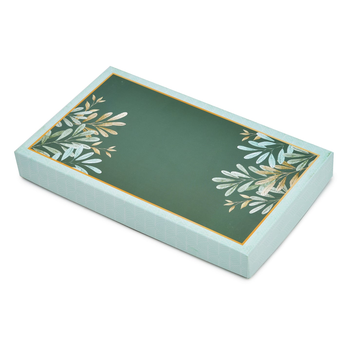 1 Kg Green Leaf 4 Line Premium Sweet Gift Packaging Box | Grownex Packaging | Sweet Box