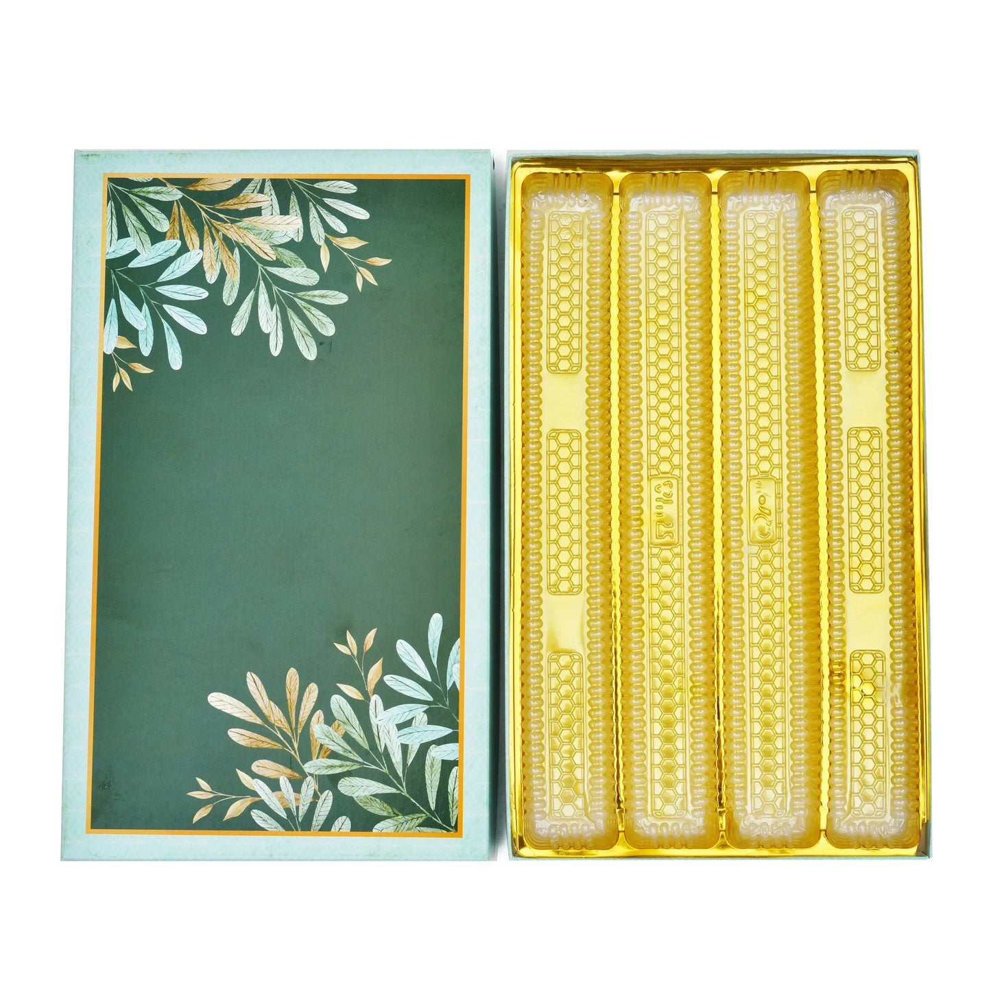 1 Kg Green Leaf 4 Line Premium Sweet Gift Packaging Box | Grownex Packaging | Sweet Box