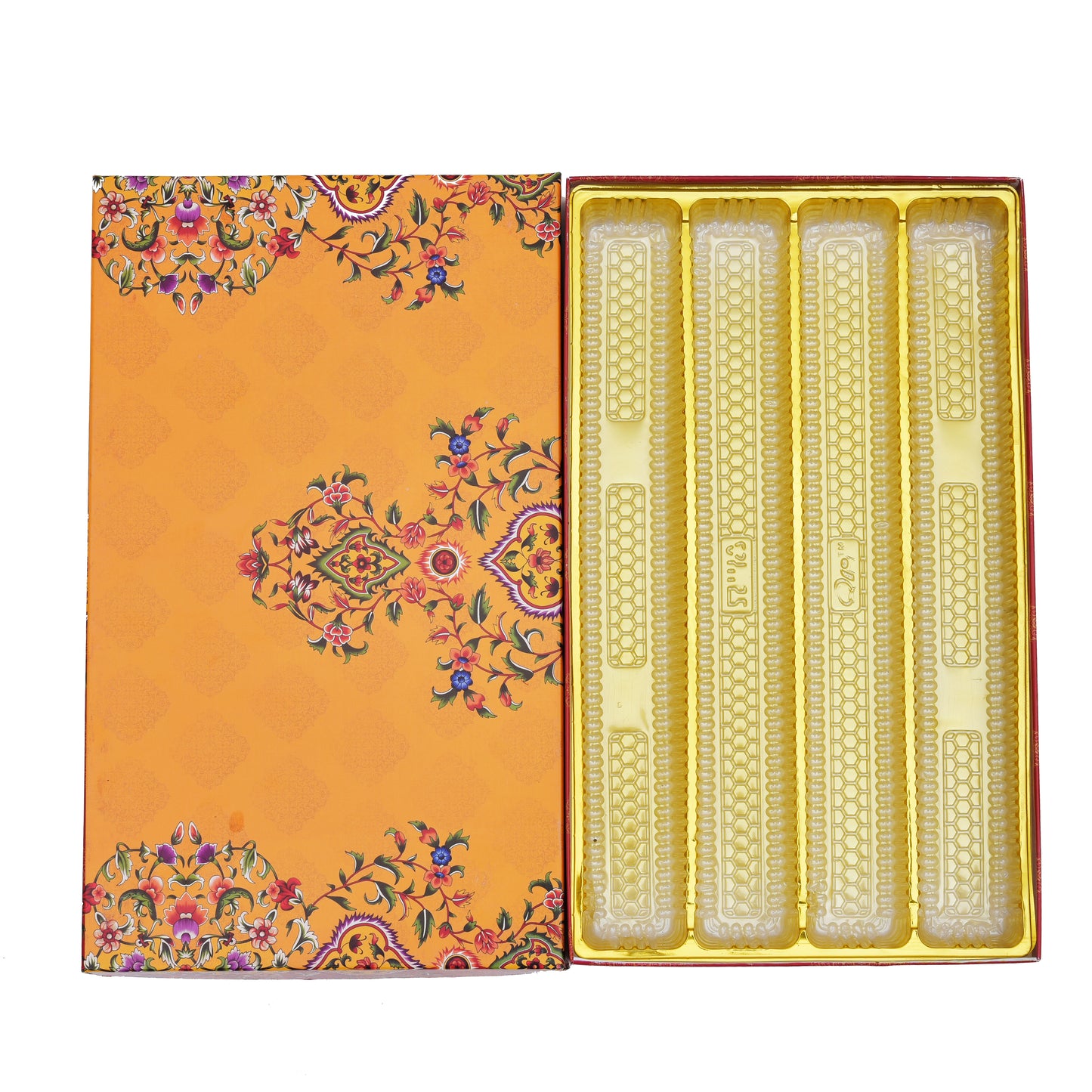 1 Kg Yellow Leaf 4 Line Premium Sweet Box | Grownex Packaging | Sweet Box