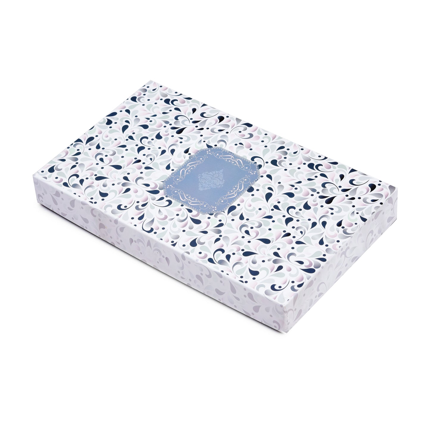 White Floral Sweet Packing Box | 1kg Premium Mithai Gift Packaging Box