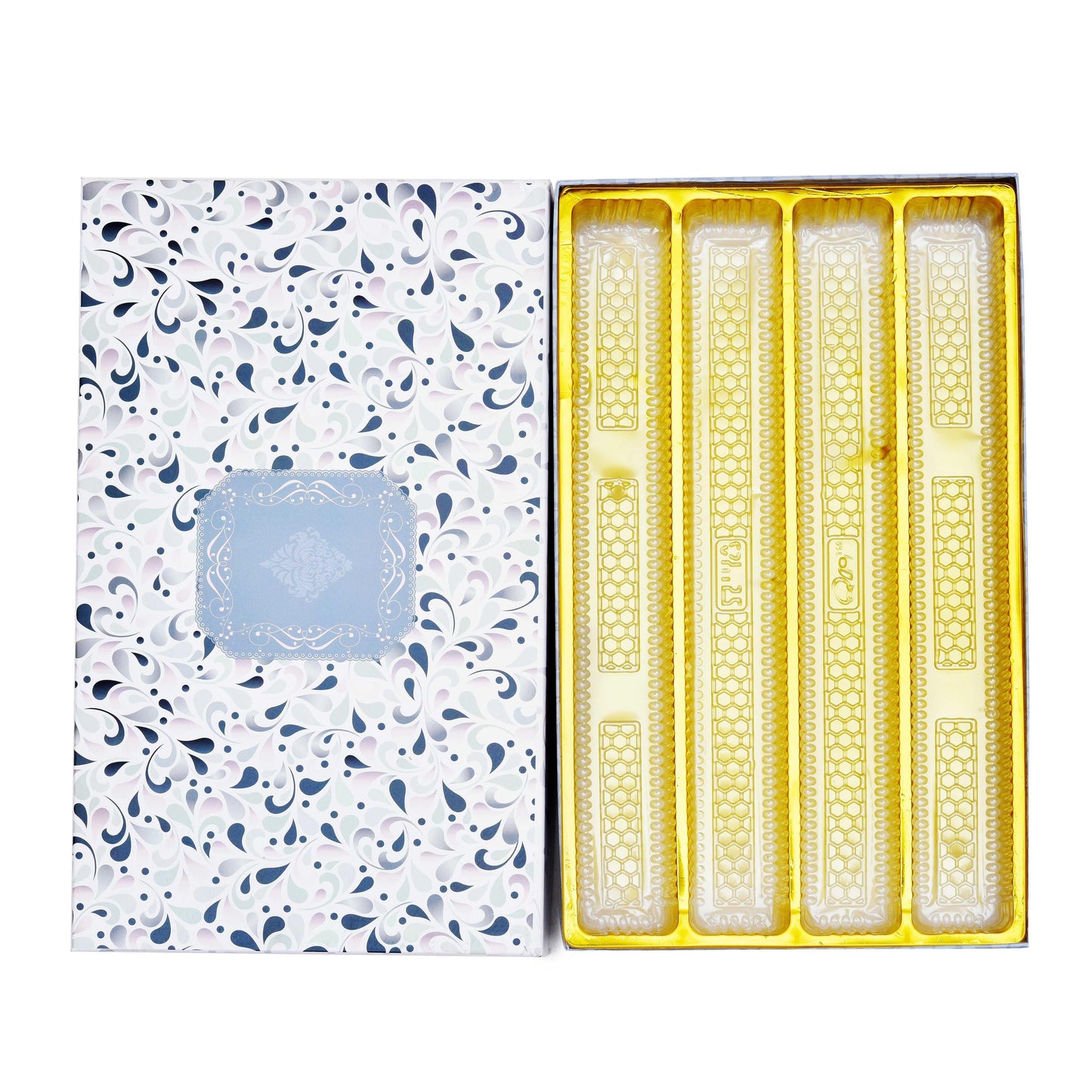 1 Kg White Floral Premium Sweet Packing Box | Grownex Packaging | Sweet Box