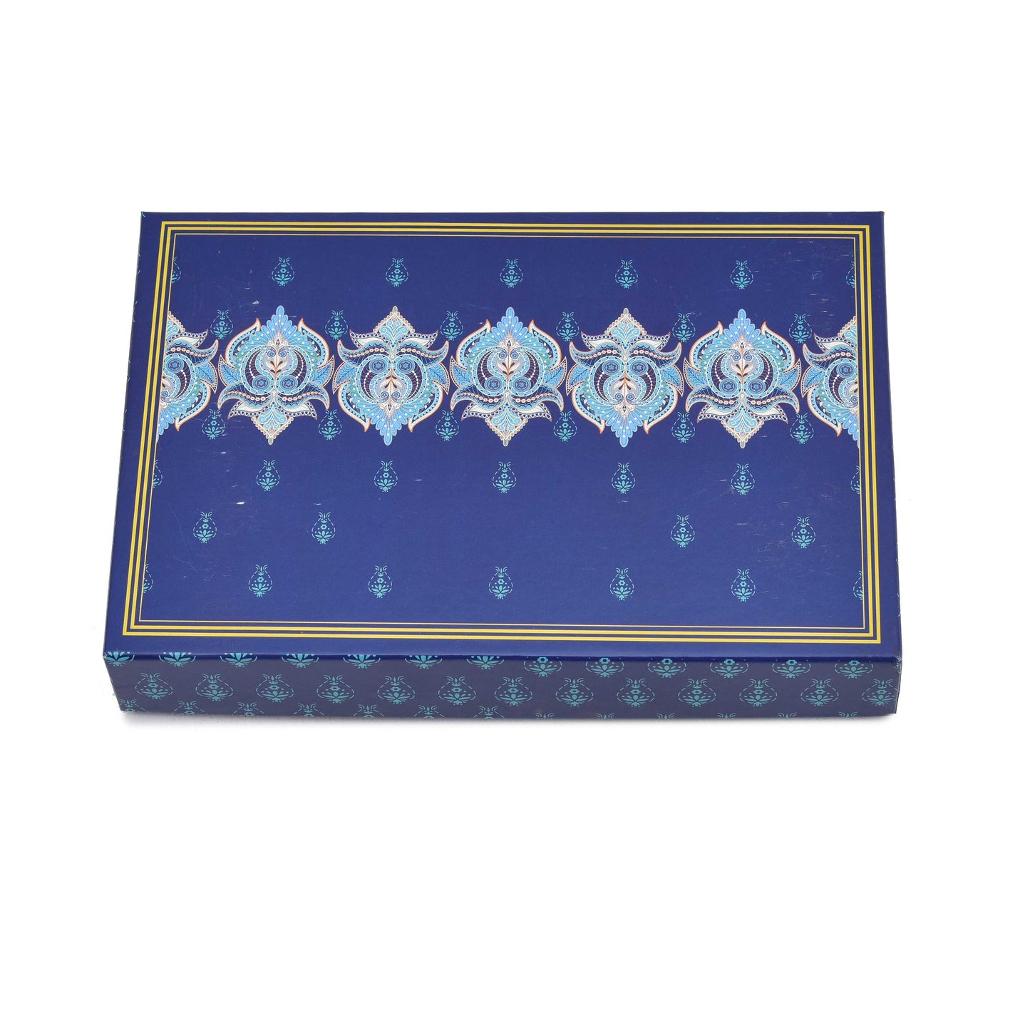 500gm Royal Blue Designer Premium Sweet Packaging Box | Grownex Packaging | Sweet Box