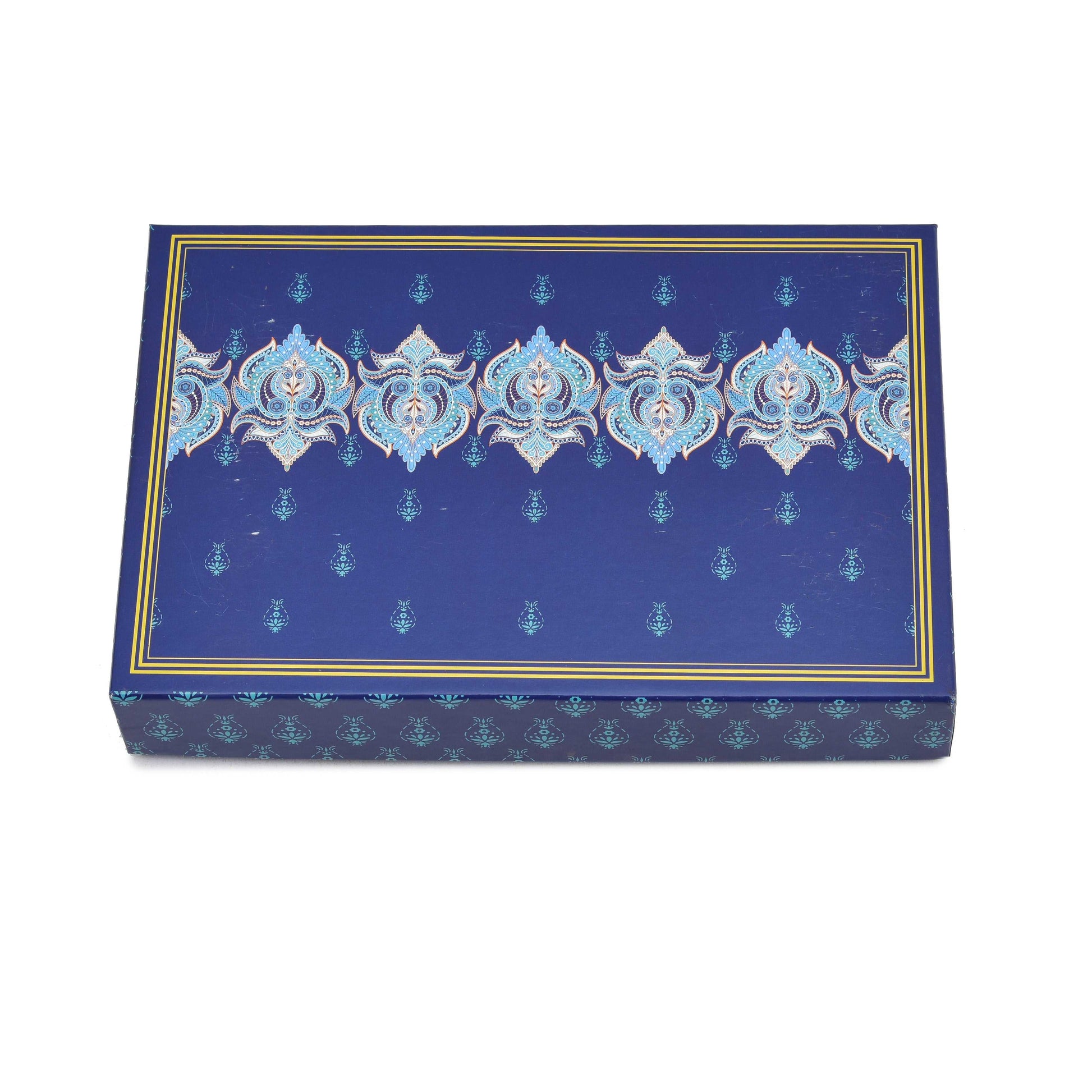 500gm Royal Blue Designer Premium Sweet Packaging Box | Grownex Packaging | Sweet Box