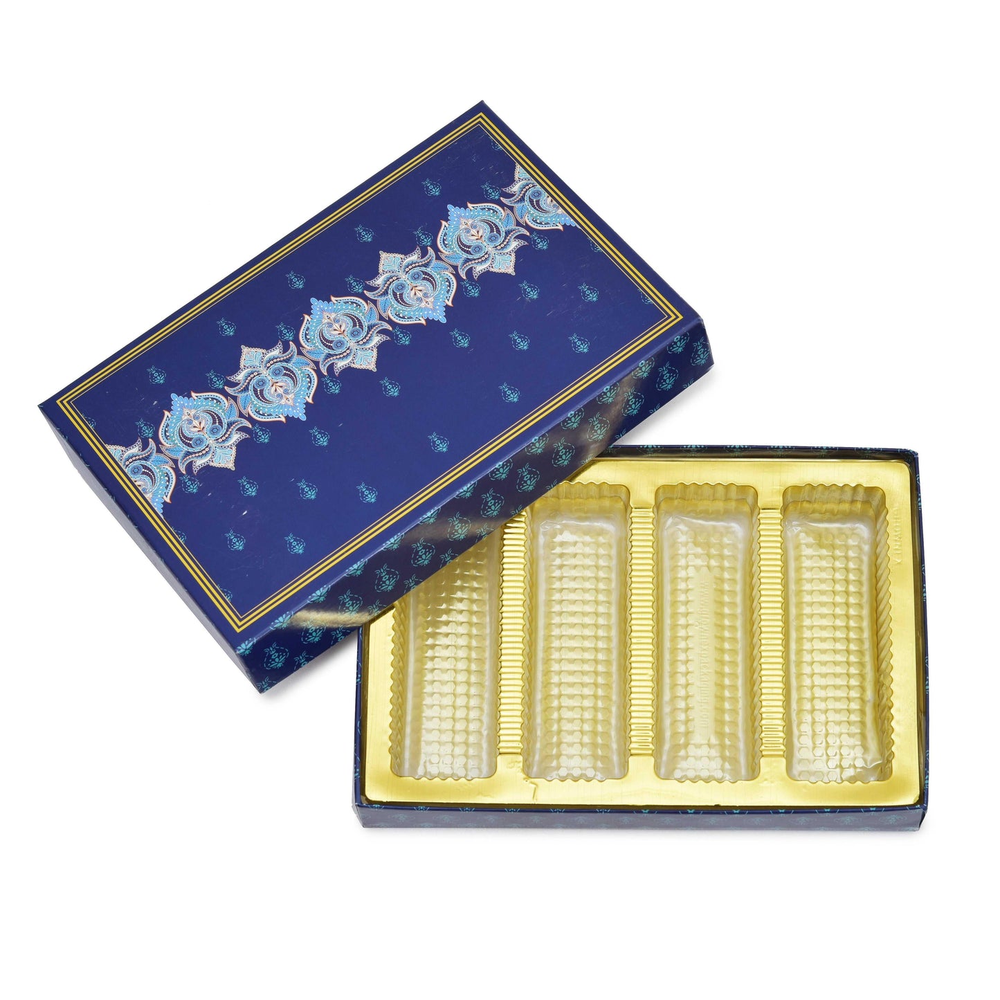 Royal Blue Designer Custom Premium Sweet Packing Box - Grownex Packaging