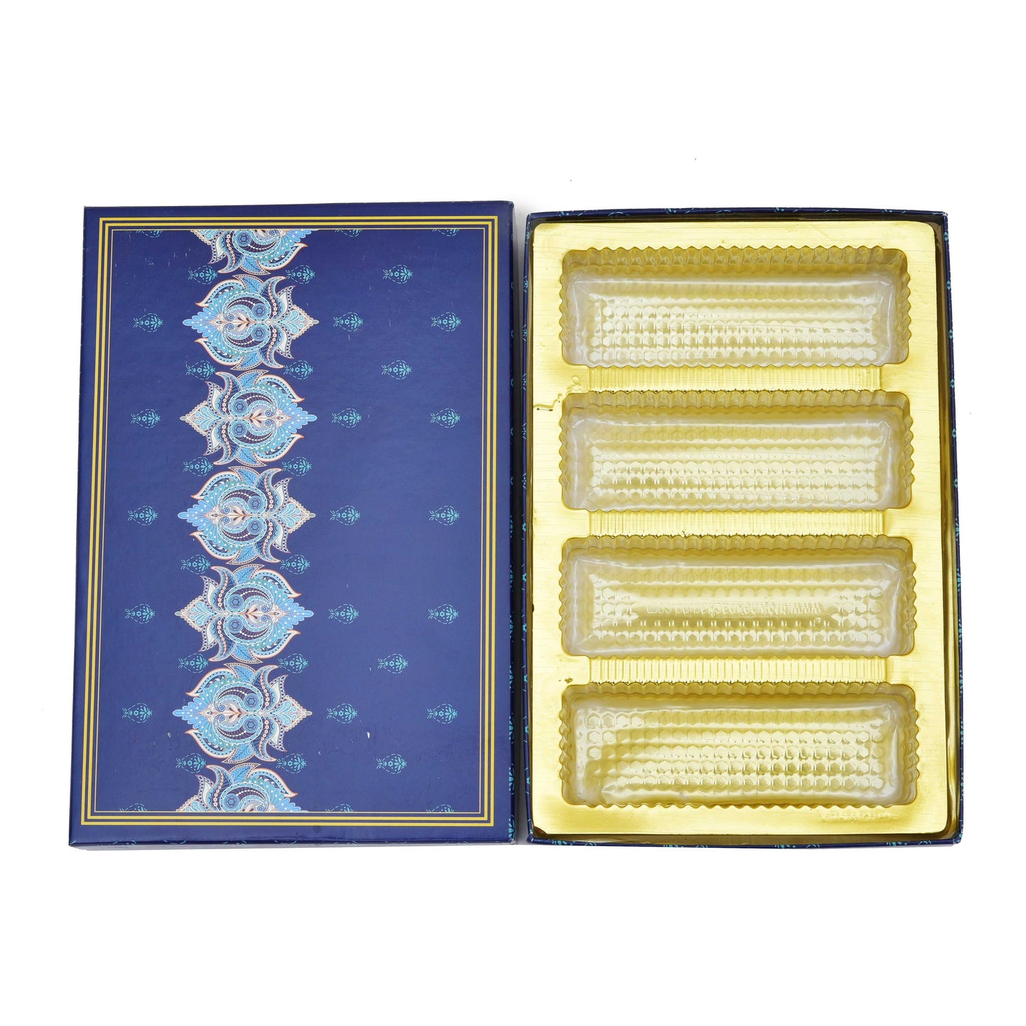 500gm Royal Blue Designer Premium Sweet Packaging Box | Grownex Packaging | Sweet Box
