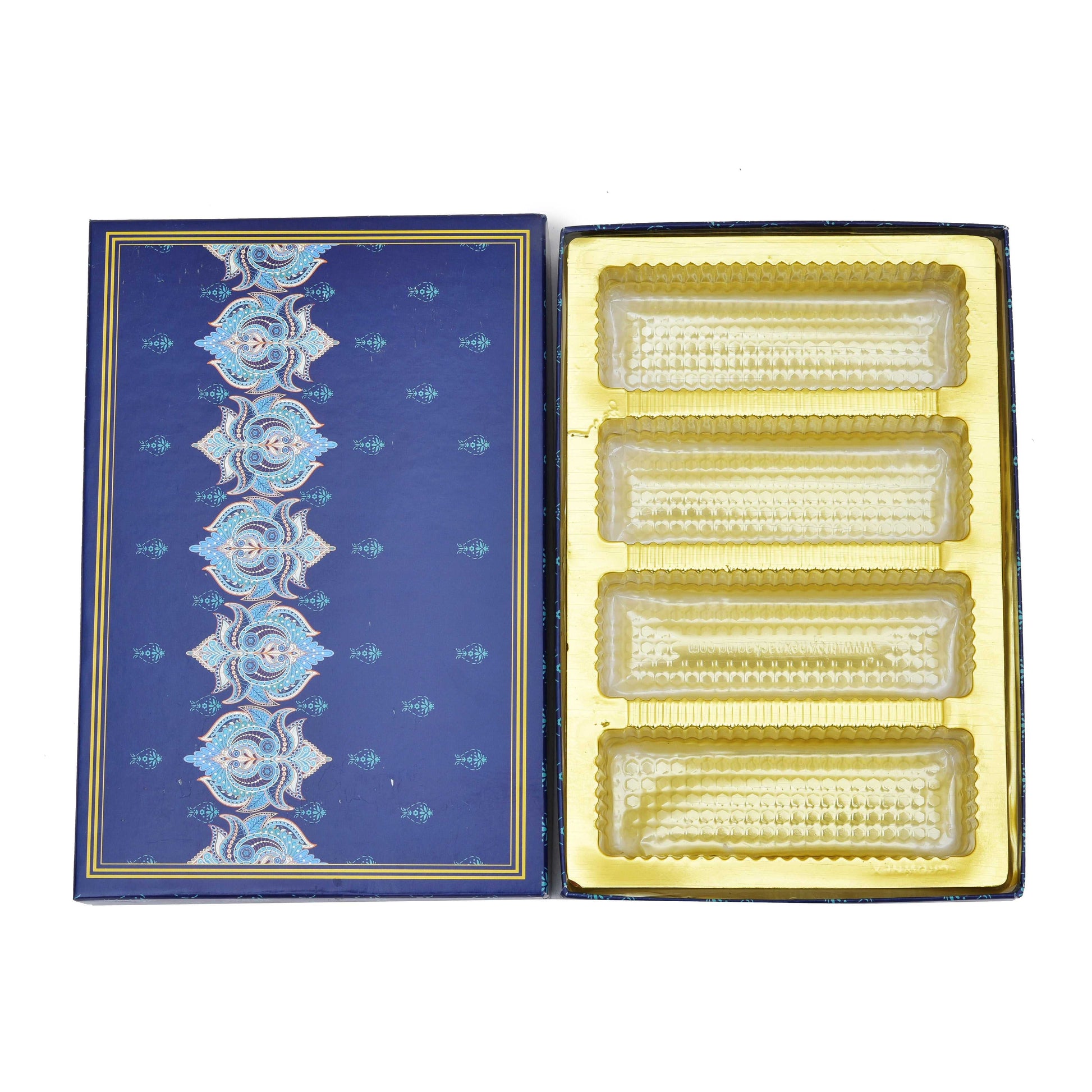 500gm Royal Blue Designer Premium Sweet Packaging Box | Grownex Packaging | Sweet Box