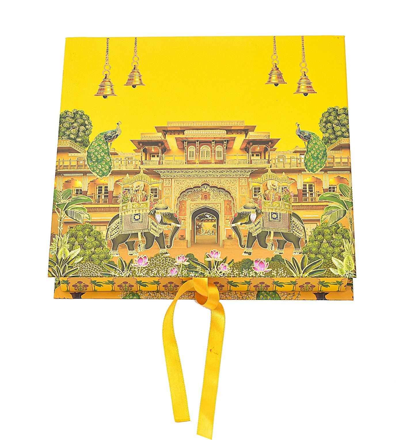 Rajasthani Theme Lawana Box Book Pattern (5 Partitions Tray) | Grownex Packaging | Sweet Box