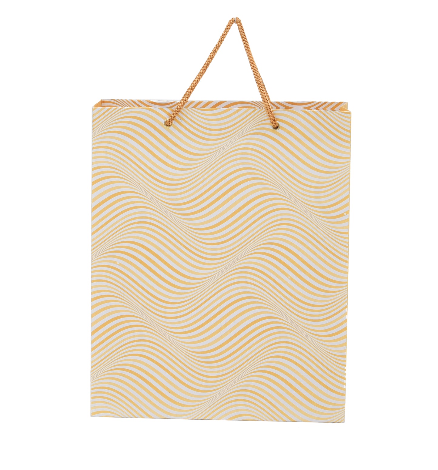 Golden Zebra Print Paper Bag 10.5x4x12.5 inch | Grownex Packaging | paper bags