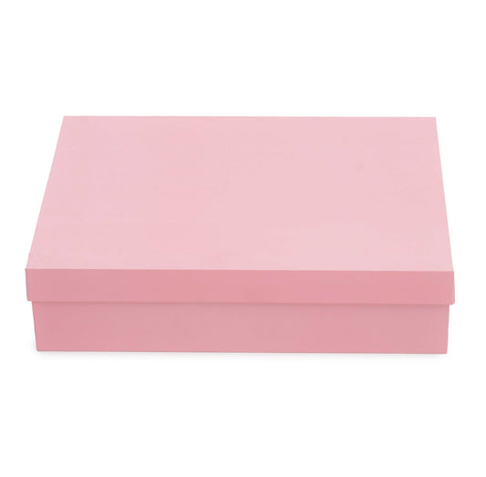 Baby Pink Matt Hamper Box 14.5x11.5x3.5 inch | Grownex Packaging | Hamper Box