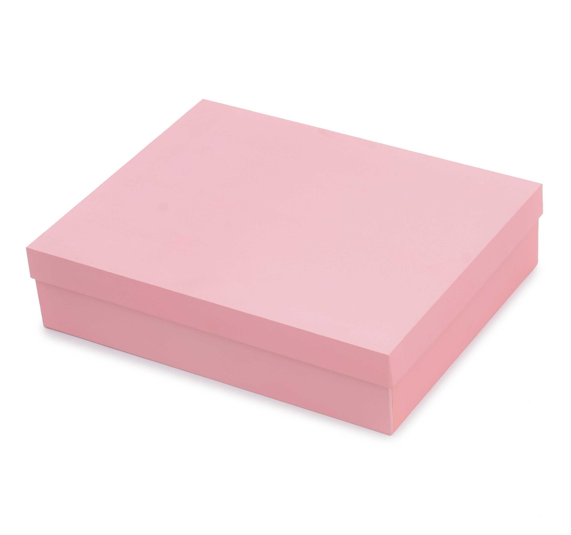 Baby Pink Matt Hamper Box 14.5x11.5x3.5 inch | Grownex Packaging | Hamper Box