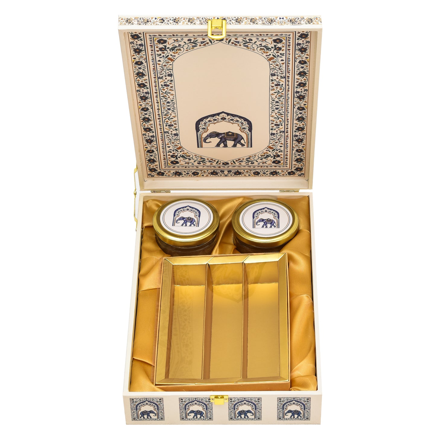 White Royal Elephant Wooden Box | Grownex Packaging | wooden box