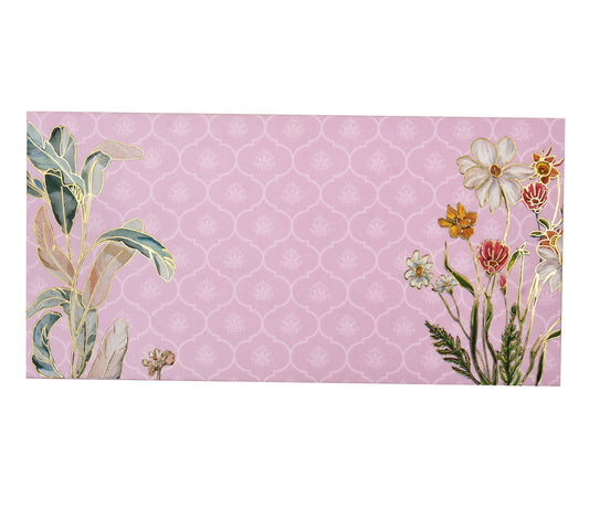 Pink Floral Foil Envelope | Grownex Packaging | Envelope
